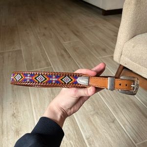 Vintage Southwestern beaded belt, size 30